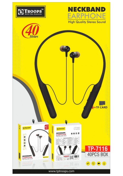 Troops Tp 7116 Neckband Earphone with SD Card Option